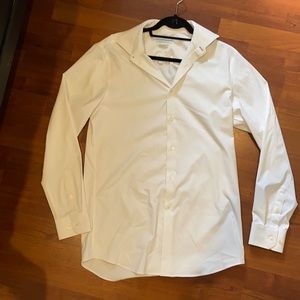 white Perry Ellis button down- 15.5, 34/35